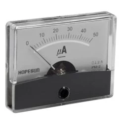 ANALOGE PANEELMETER VOOR DC STROOMMETINGEN 500mA DC / 60 X 47mm - HQ P