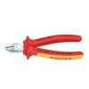 Knipex Zijsnijtang Verchroomd Ge‹soleerd Met Meer-componentengrepen, VDE-getest 180 Mm - 70 06 180