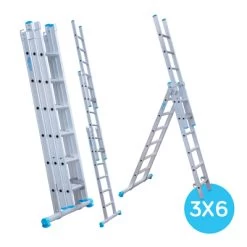Eurostairs 3 Delige Rechte Reformladder 3x6 Sporten