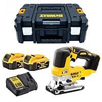 DeWALT DCS334P2 18V Li Ion Accu Decoupeerzaag Set (2x 5.0Ah Accu) In Koffer D Greep Variabel