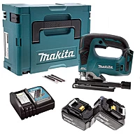 Makita DJV182RTJ 18V Li Ion Accu Decoupeerzaag Set (2x 5.0Ah Accu) In Mbox D Greep Variabel Koolborstelloos
