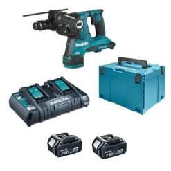 Makita DHR281PTJ (2x18V) SDS Plus Combihamer Set (2x5Ah) In Mbox AVT 2,8 Joule