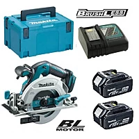 Makita DHS680RMJ 18V Li Ion Accu Cirkelzaag Set (2x 4.0Ah Accu) In Mbox 165mm Koolborstelloos